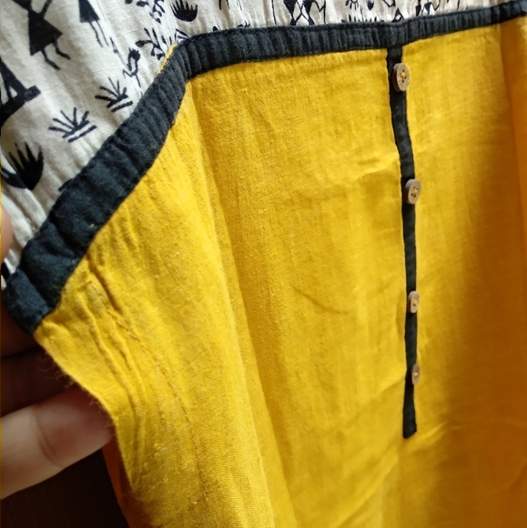M Nalli mustard Kurta - Picture 6 of 10